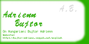 adrienn bujtor business card